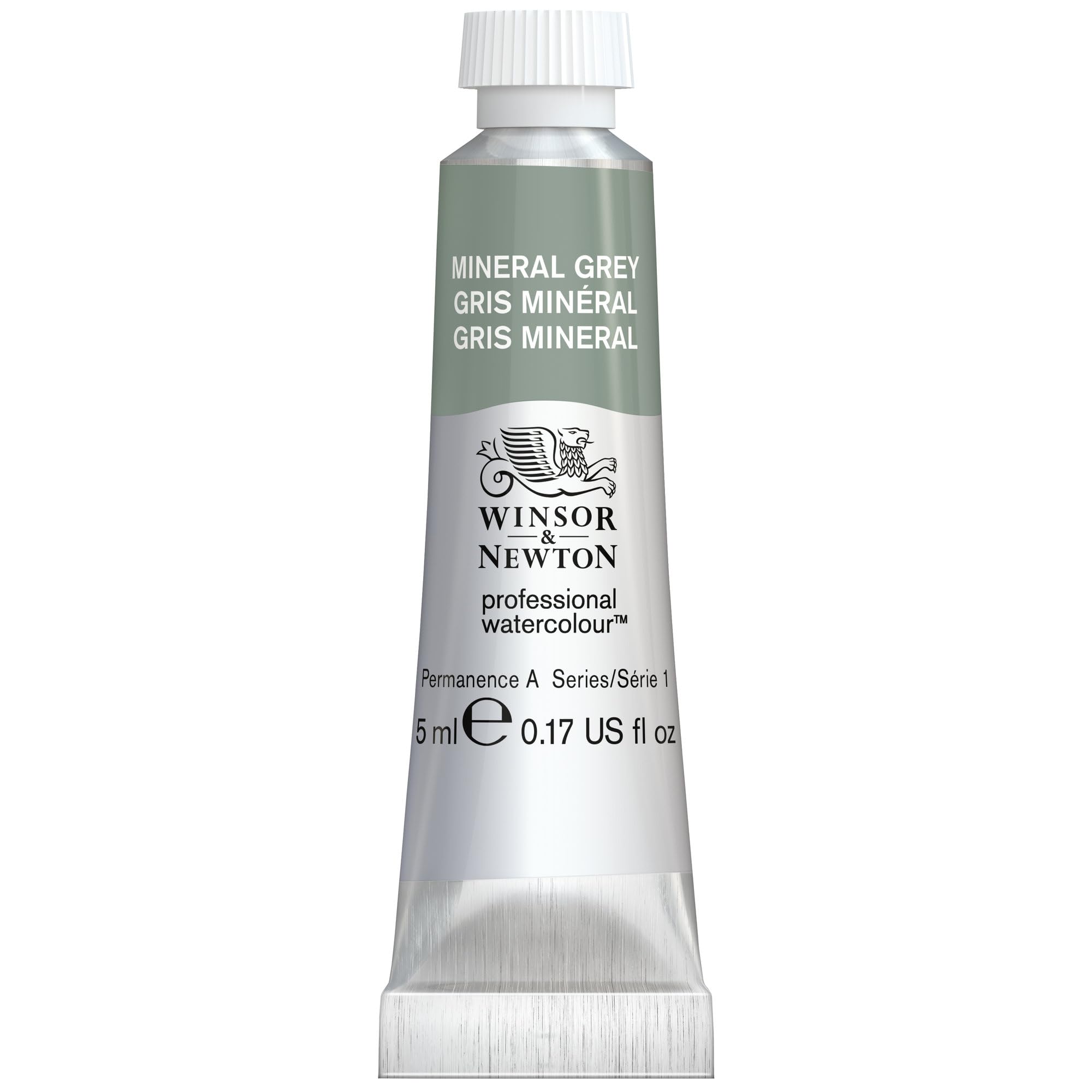 Winsor & Newton Professional Watercolour, Revival Collection, 5ml (0.17-oz) Tube, Mineral Grey