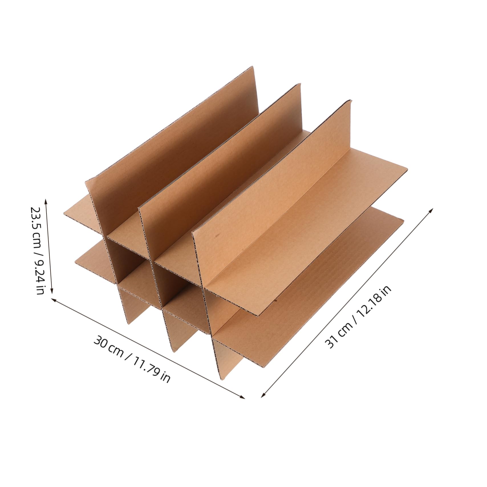 OKUMEYR 12 Pack Wine Carton Partition Cardboard Dividers Small Boxes Moving Boxes for Glasses Partition