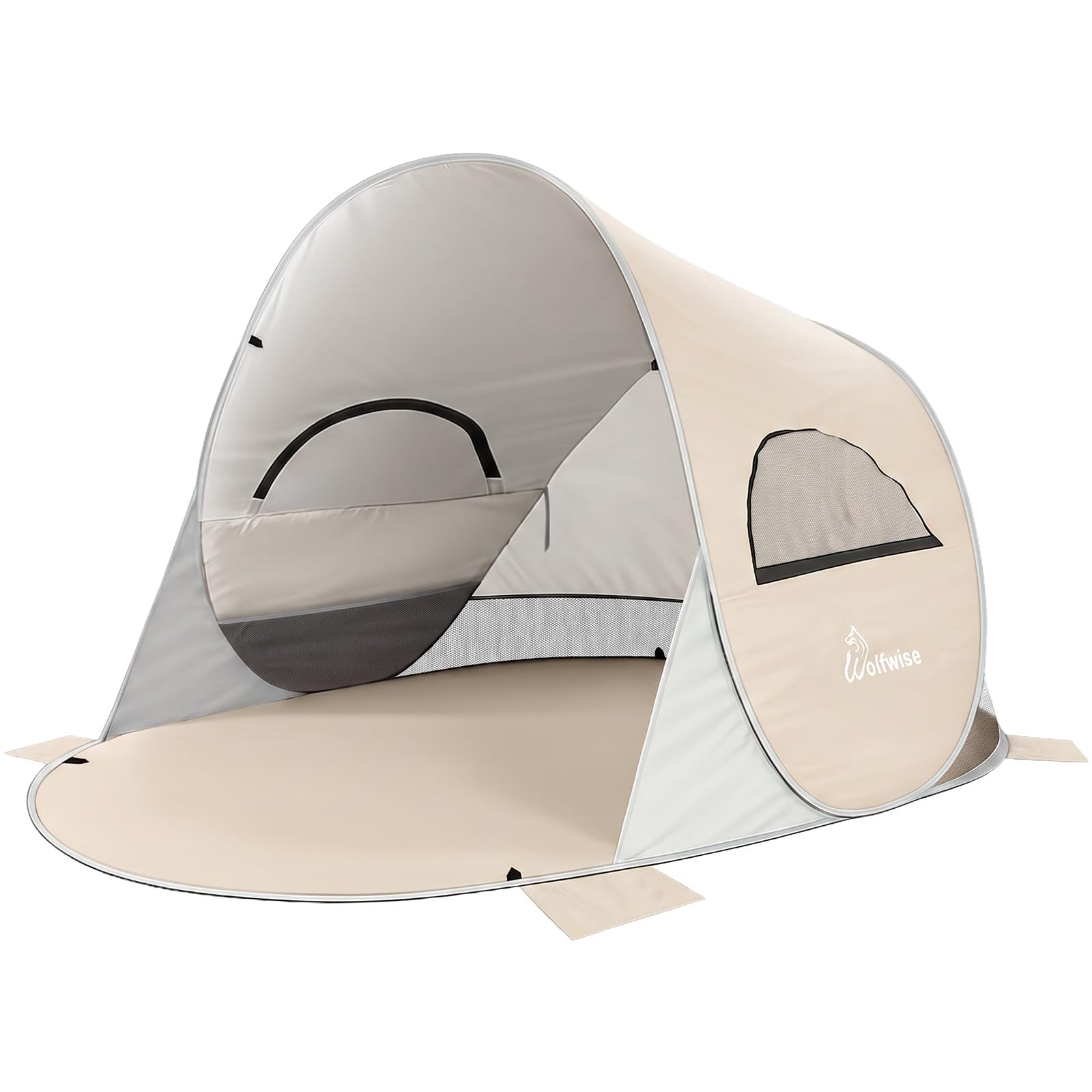 wolfwise zelt Pop Up Strandmuschel Uv Schutz 50, 4-5 Personen Groß Strandzelt Farbe:Pine fmk-pd-r7000-durable-and-reliable Sacos de dormir Softy