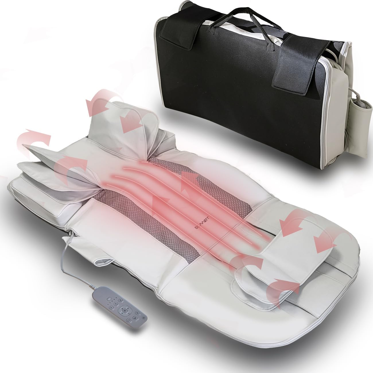 Full Body Massage Mat 3D Body Stretching And Lumbar Traction Back Heating Traction Curve Stretch Twist Left Right 4 Modes 3 Intensities 3 Heat Levels Pu - View #9