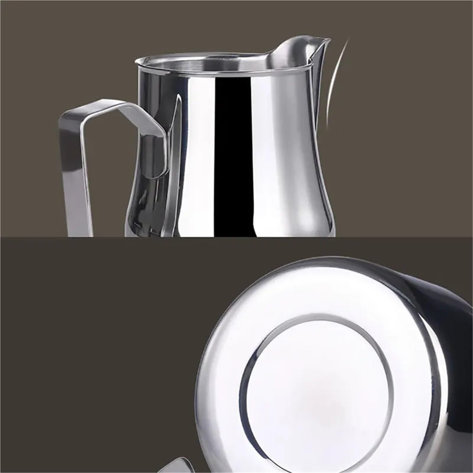 Jarra de espuma leche acero inoxidable, jarra profesional, café expreso, Barista, artesanal, capuchino, taza crema para Arte de Café(700ml)