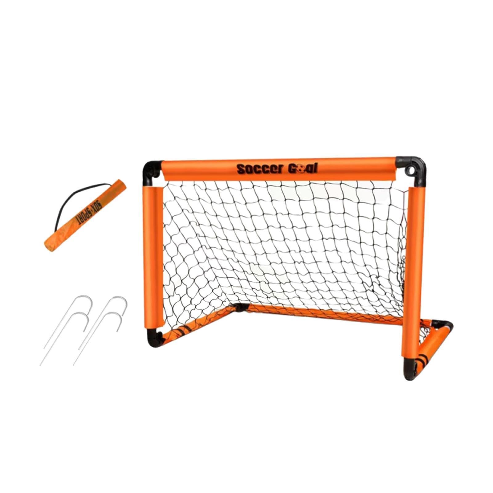 LOOM TREE® Kids Soccer Goal Foldable Compact Football Gate for Park Backyard Playground Orange 60x45x45cm | Team Sports | Soccer | Goals & Nets-image-35