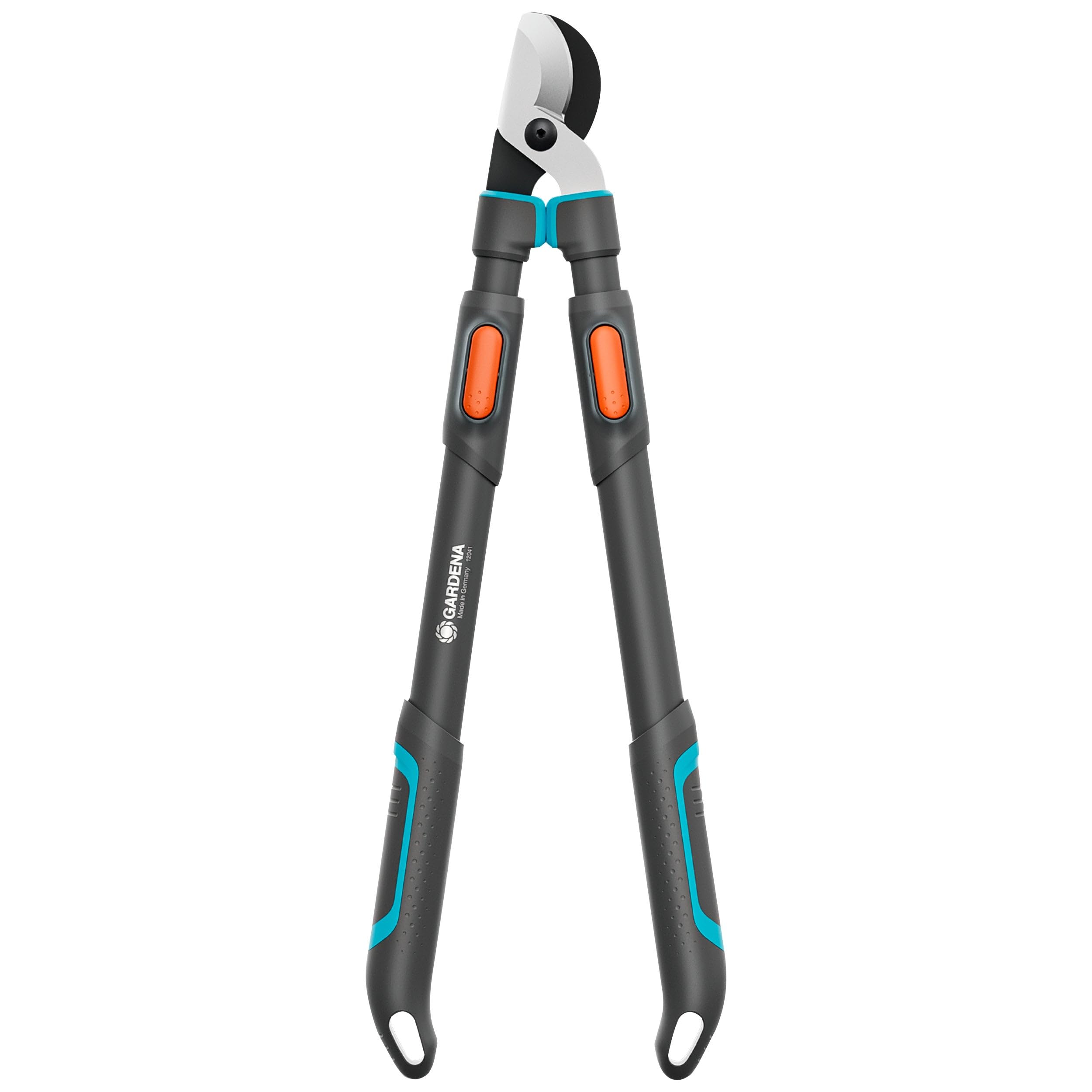 Gardena TeleCut Pro L, tijeras de podar telescópicas para madera fresca de hasta 50 mm, extensibles hasta 900 mm, cuchillas con afilado de precisión, PowerCoating para cortes limpios (12041-88)