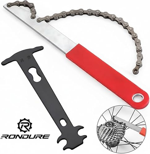 Miniatura 4 de Juego de herramientas de extracción de casete de bicicleta  Látigo de cadena, llave de cadena y herramienta de bloqueo para casetes ShimanoSRAM de 7