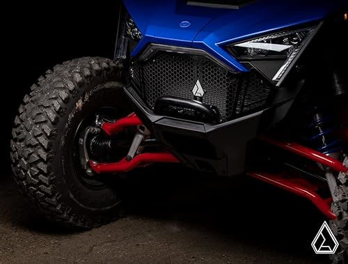 Miniatura 5 de SuperATV Assault Industries Hellfire V2 - Rejilla frontal para Polaris RZR Turbo R/Pro R/Pro XP, color negro, diseño de 3 piezas para una fácil