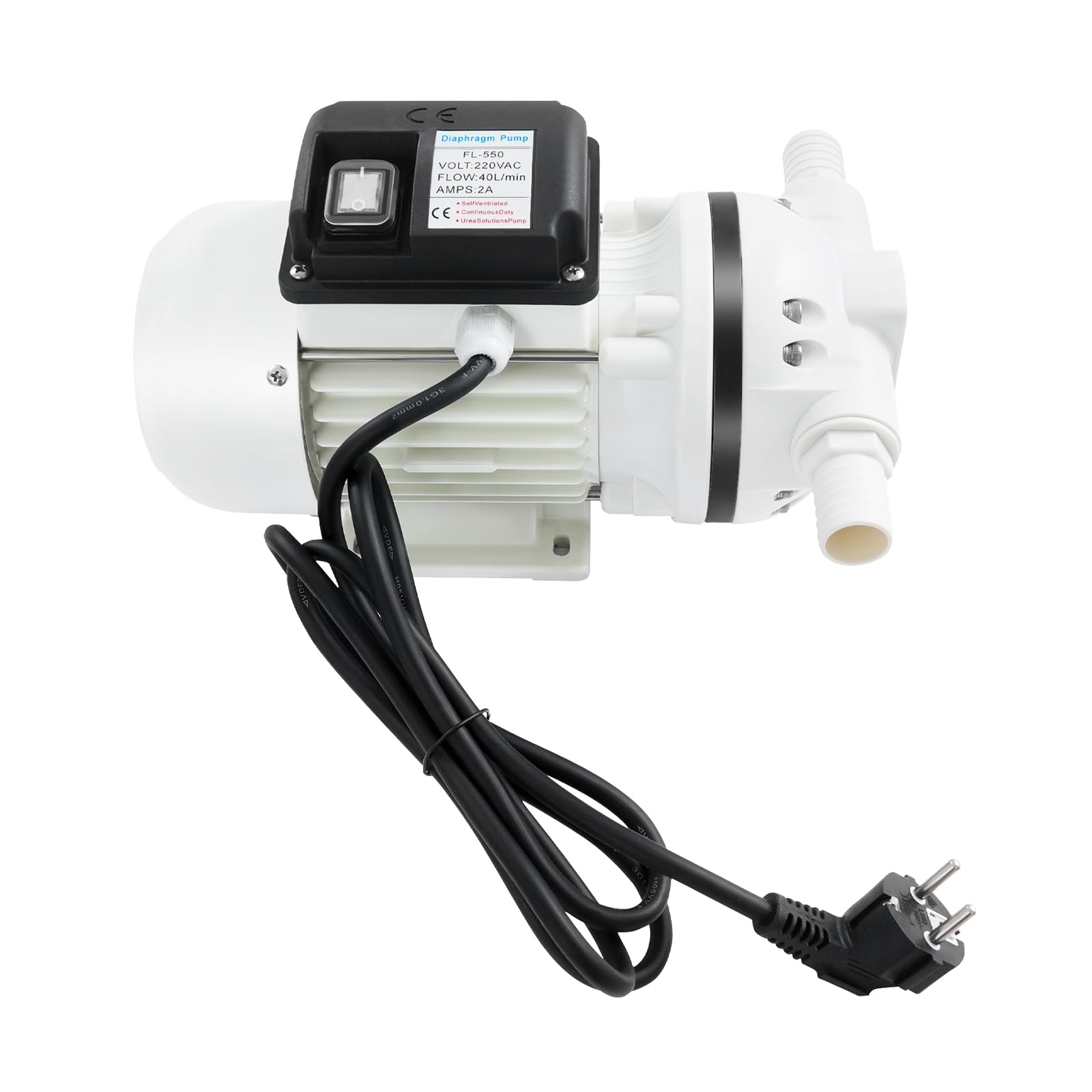 Pompa membranowa pompa beczkowa pompa ogrodowa mocznik AD-Blue pompa 34 l/min 230 V samozasysająca 1,8 m kabel 0,4 kW