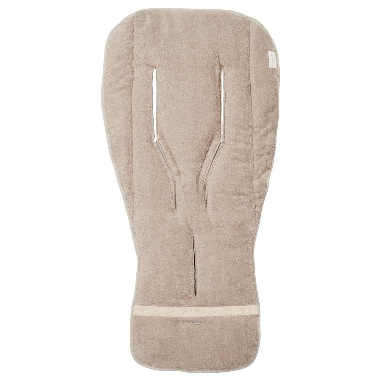 Koeka Coussin Pour Poussette - Universel - Dijon - Coton Biologique - Taupe - Tu