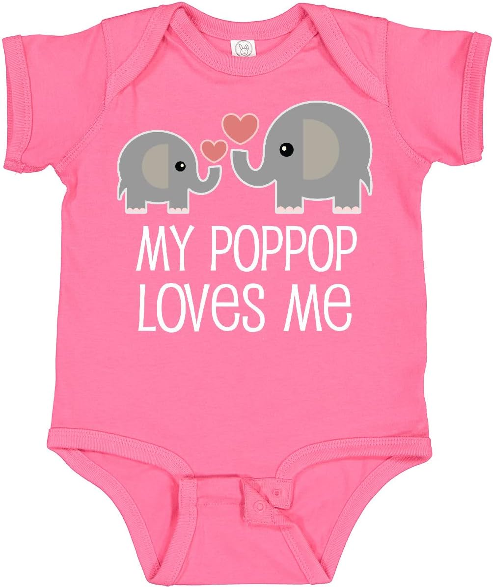 inktastic My PopPop Loves Me Grandkids Baby Bodysuit