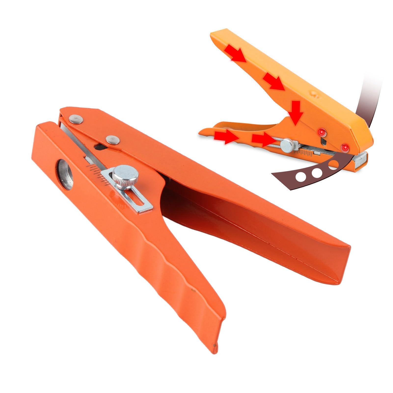 Kit de alicates para Ojales, Perforadora de Papel portátil 8 mm, Resistente y Mano, Ahorra Tiempo Esfuerzo | []