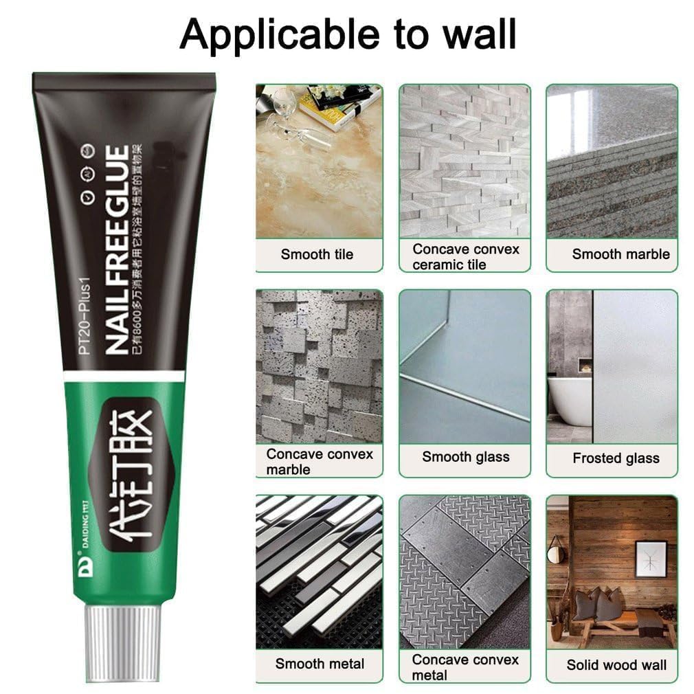 RutviRoshan Super Glue All Purpose Adhesive,Nail-Free Glue Adhesive Sealant,Welding High-Strength Oily Glue,Universal Adhesive for Resin Ceramic Metal Glass 3