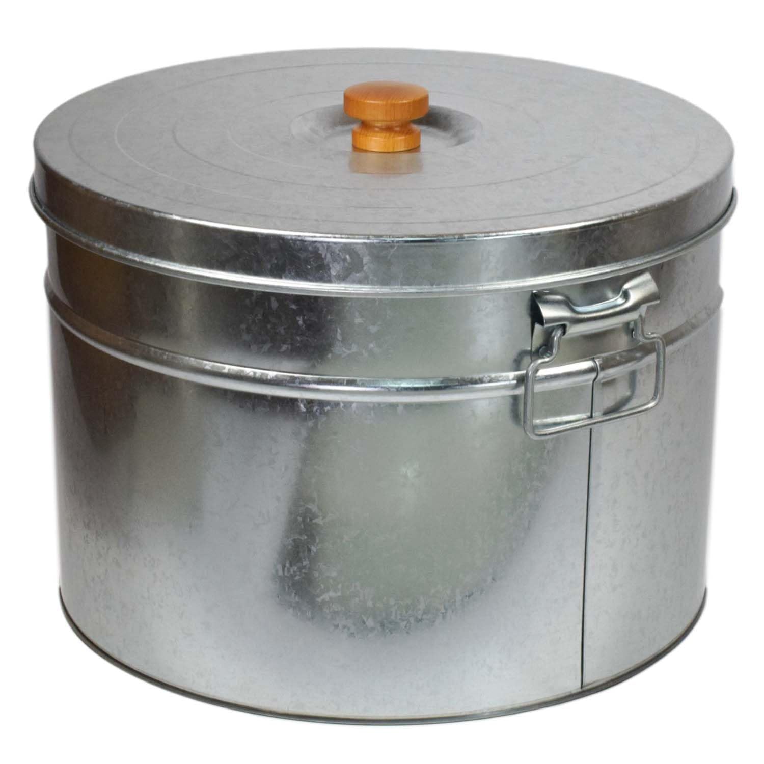 Amazon｜三和金属(Sanwakinzoku) トタン 丸型米びつ 20kg 日本製 TMK