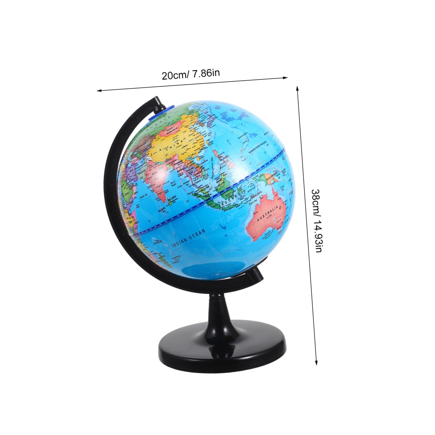 Housoutil Mappamondo Educativo Interattivo con Base Stabile in Plastica per Ragazzo Ragazza Mappa Geografica Mondiale per L'apprendimento a Casa in Ambienti Educativi