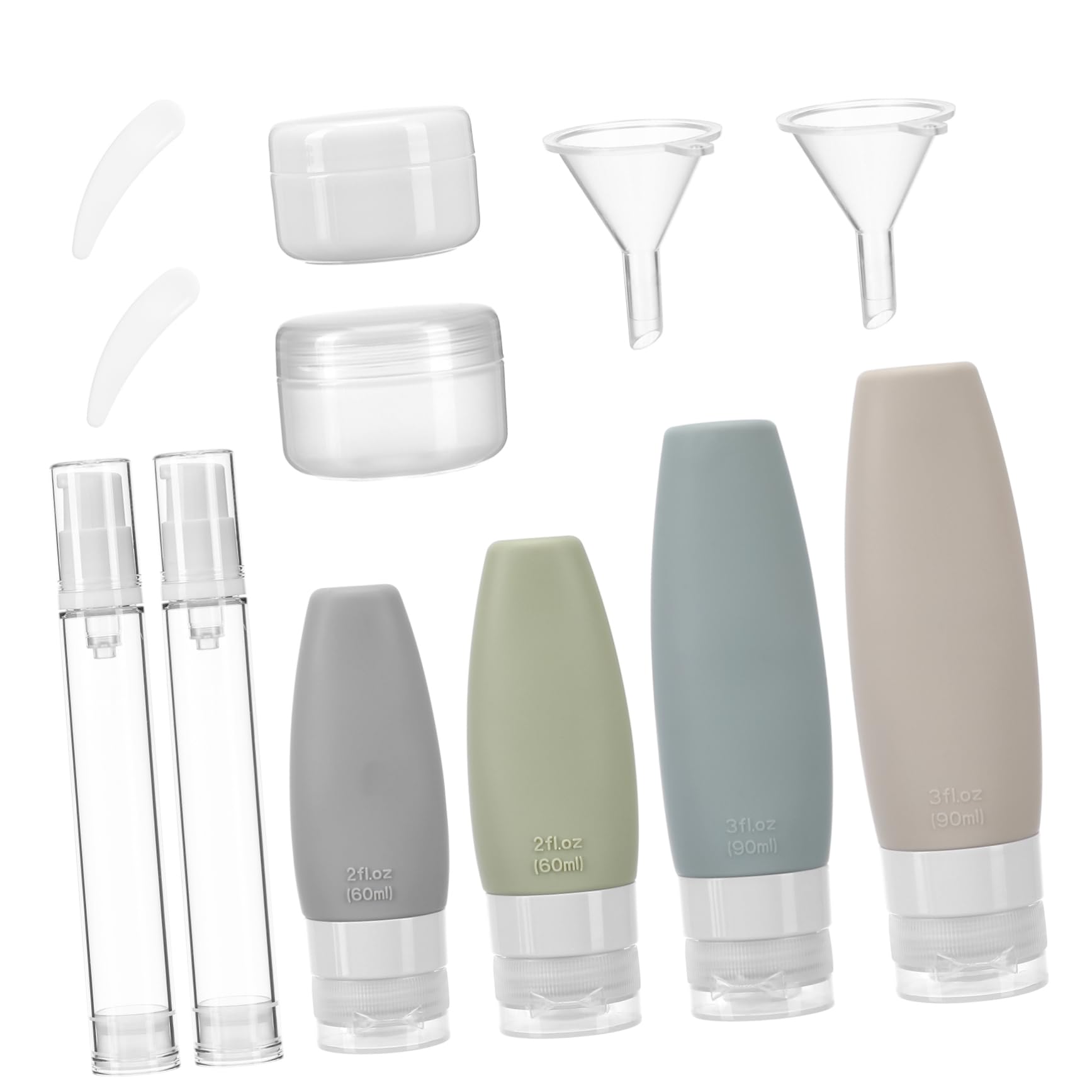 Beavorty 4 Set Di Flaconi Da Toilette Flaconi Da Viaggio Flaconi Da Viaggio Contenitori Per Lozioni Da Viaggio