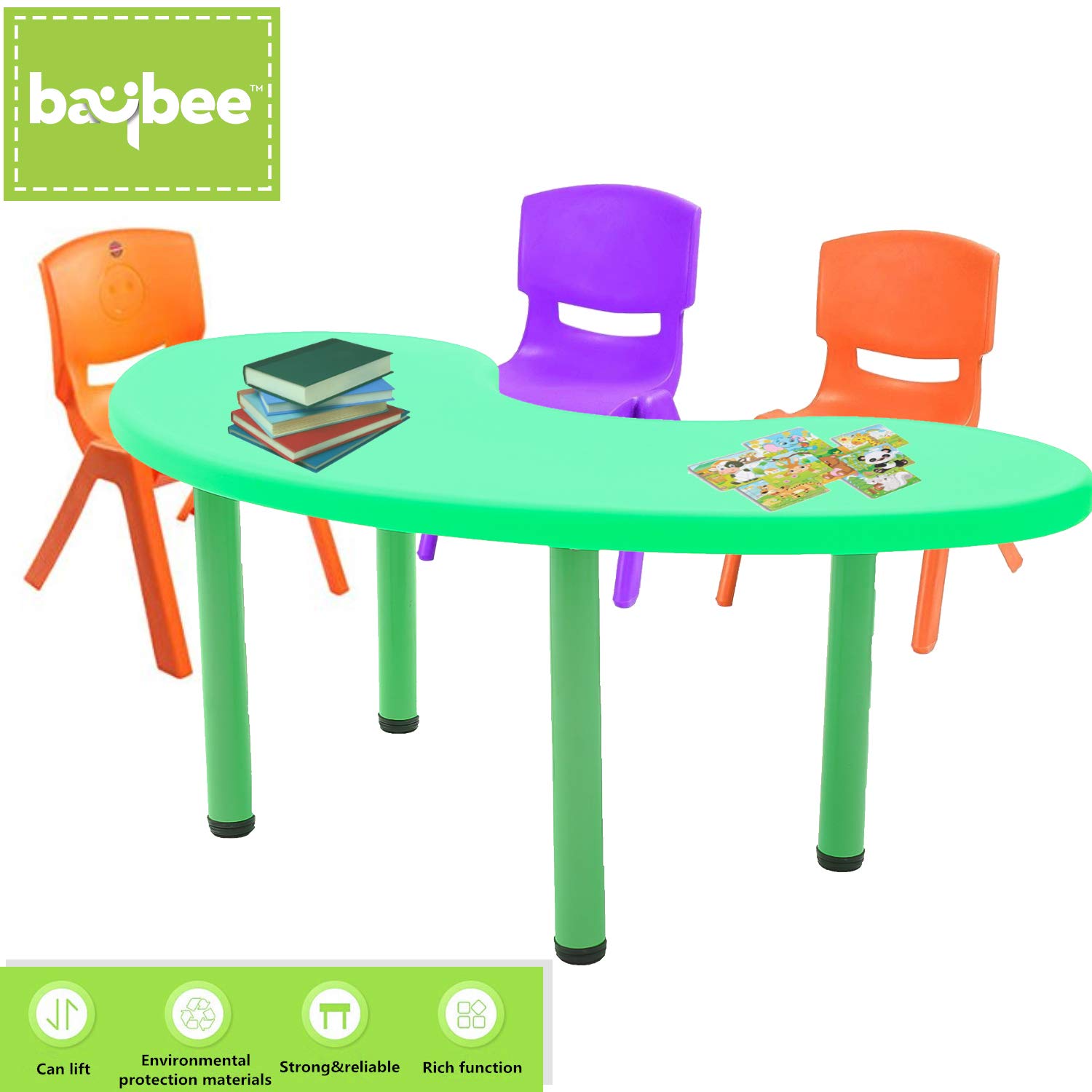 Buy Baybee Study Table Big Half Moon Table/Kids Study Table/Laptop