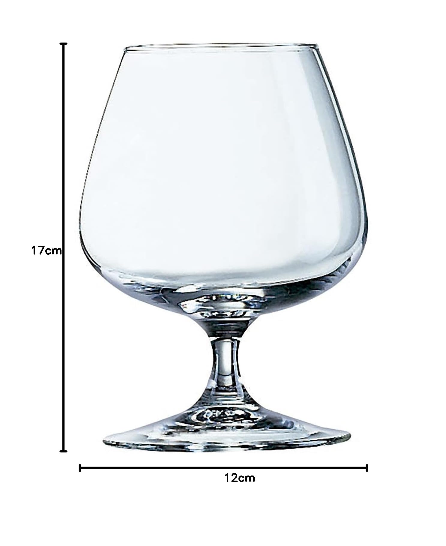 Arcoroc ARC 62661 Degustation Cognacschwenker, Cognacglas, 250ml, Glas, transparent, 6 Stück