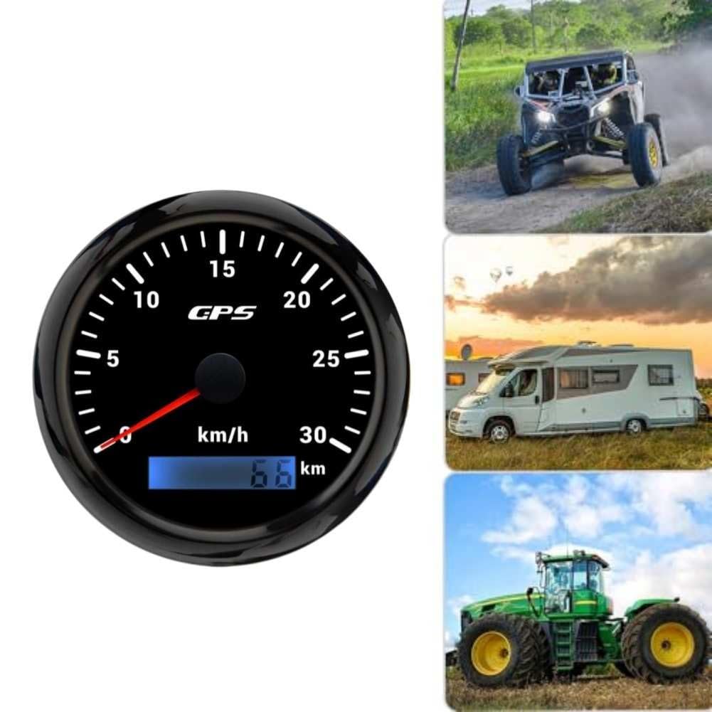 Tachimetro 52 mm in acciaio inox per GPS 9-32 V 52 mm tachimetro in acciaio