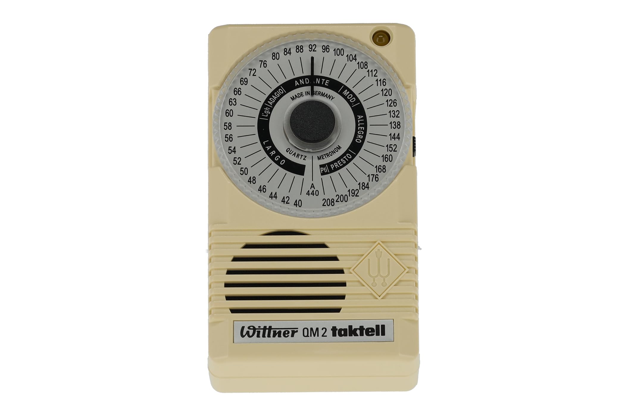 Wittner Taktell® Quartz QM 2 Series 861, Ivoorkleurige kunststof behuizing, 40-208 beats/minuut, 39 temposities - Image 3