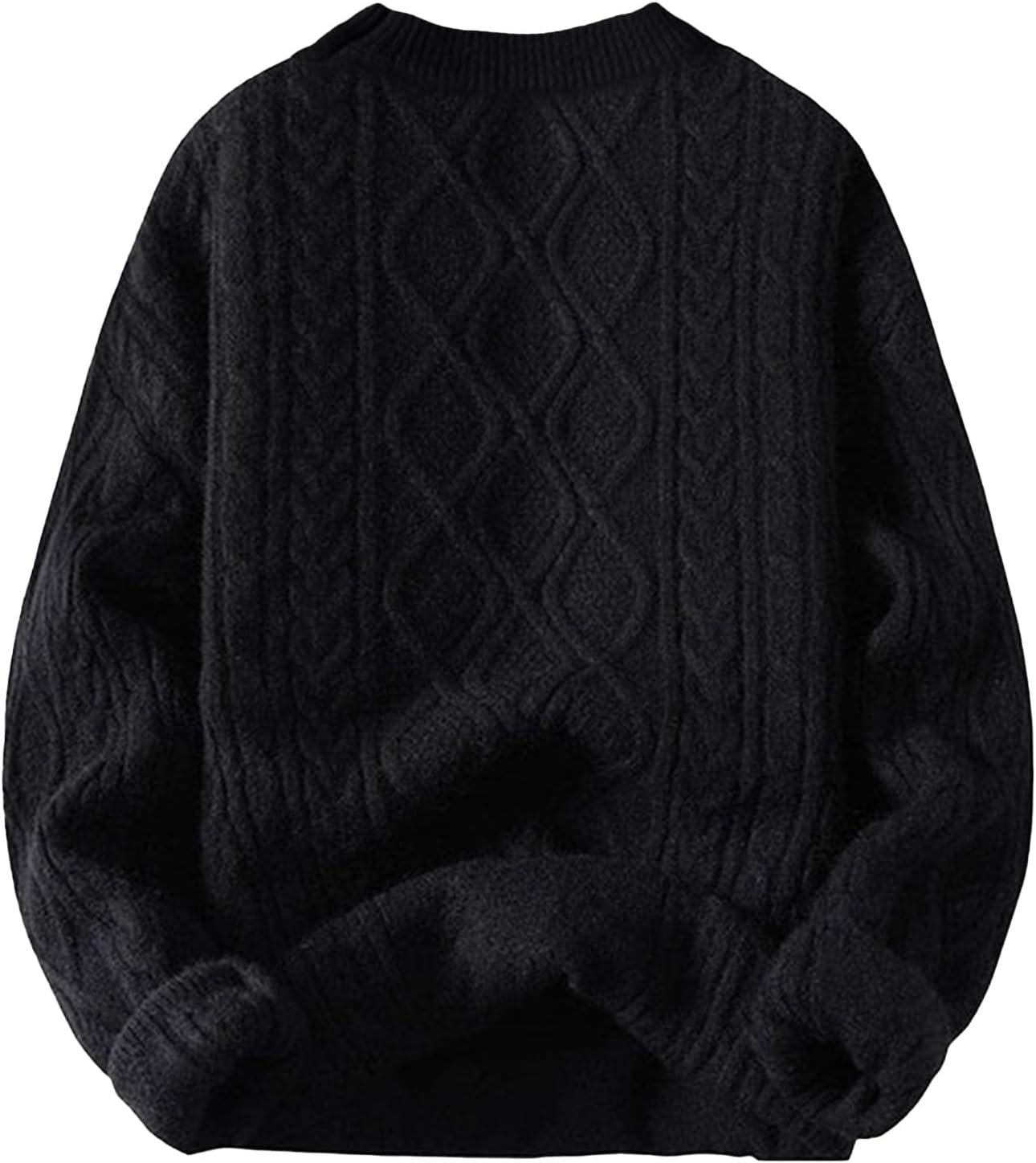 Aelfric Eden Women's Oversized Cable Knit Crewneck Sweaters Long Sleeve Sweater Chunky Loose 2025 Outfits Pullover - Image 3