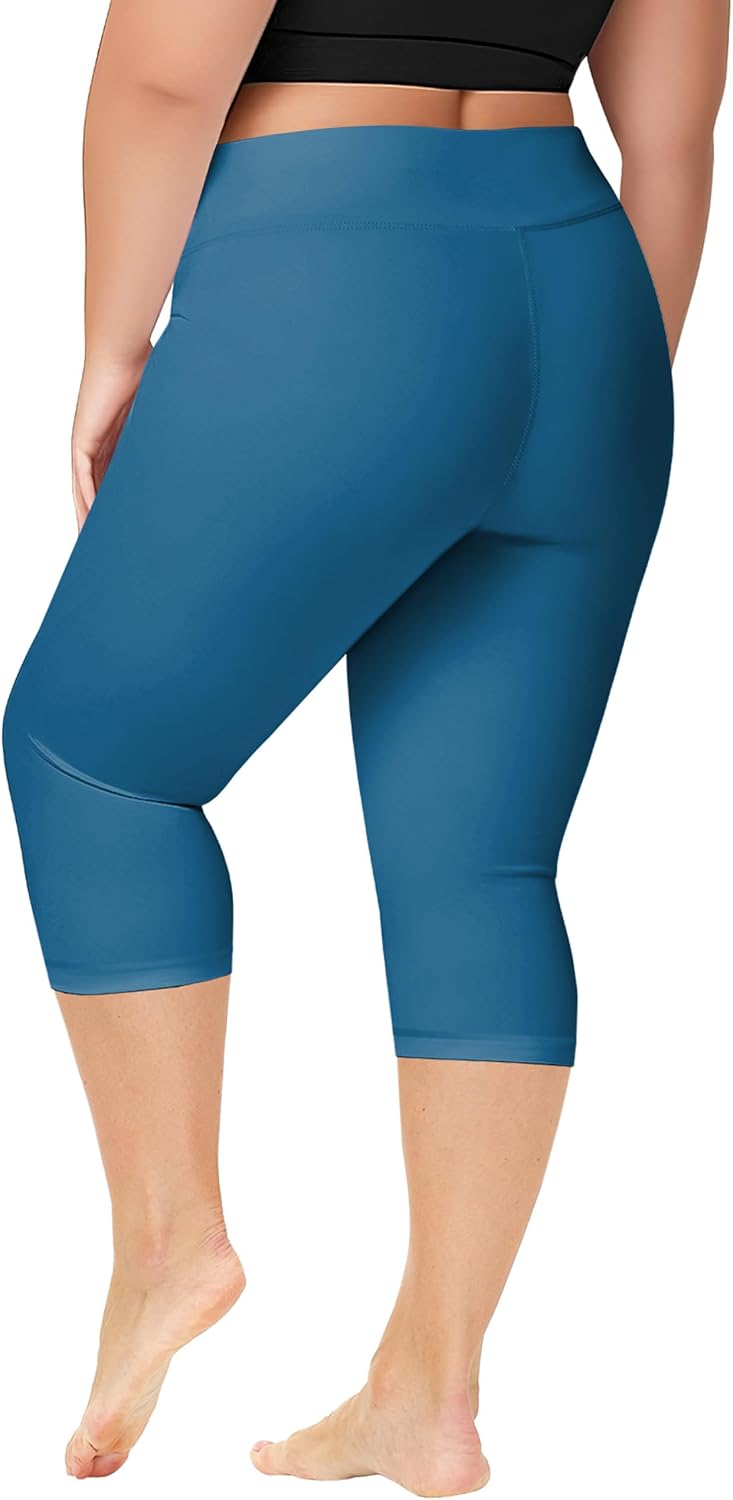 Deerose Swim Pants for Women Swim Capris High Waisted Sun Protection UPF 50+ Long Swimming Leggings Shorts - Image 2