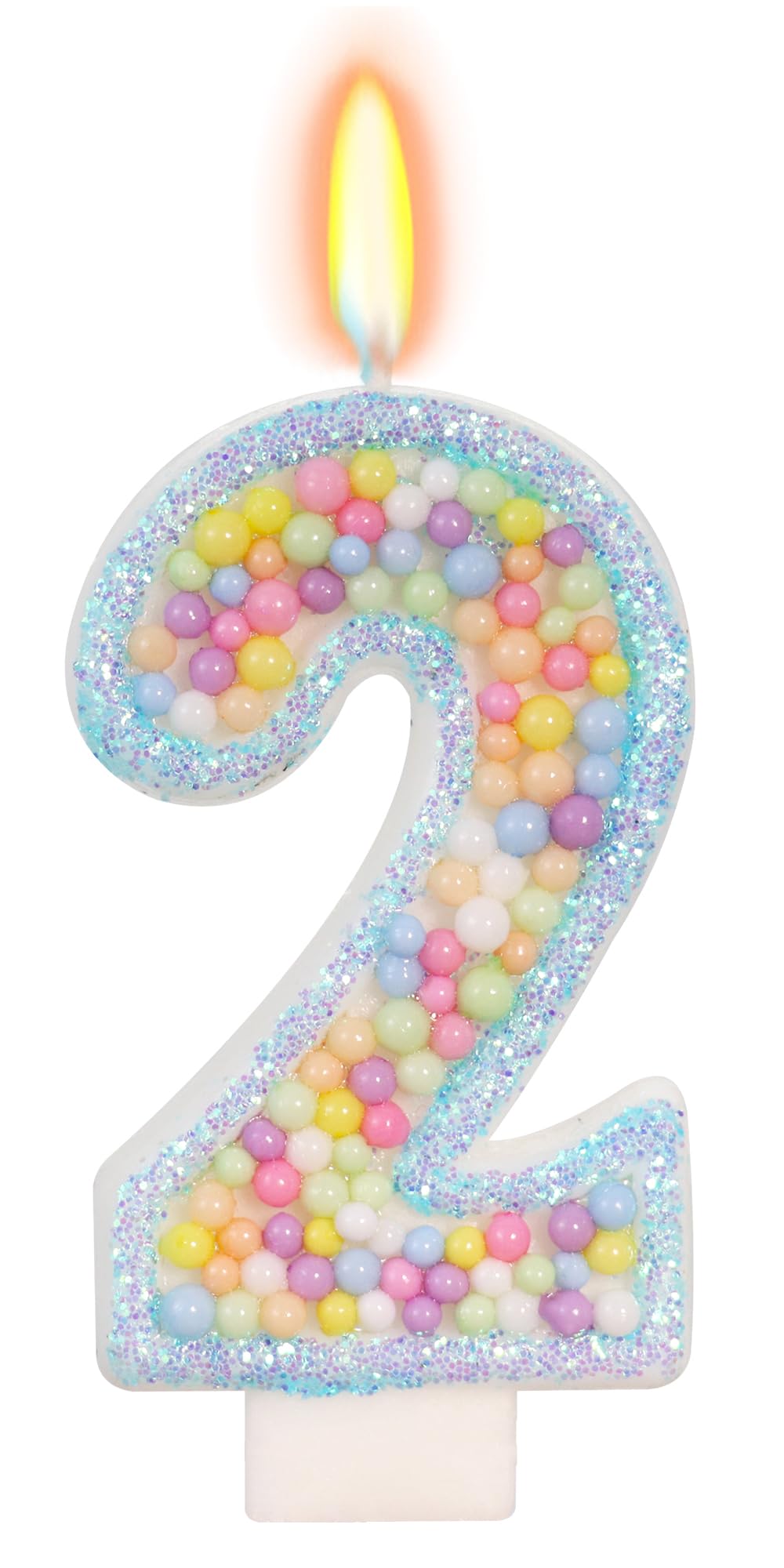 Pastel Macaron Birthday Candle - 2nd Birthday Decorations -23 Pastel Macaron Birthday Candle - 2nd Birthday Decorations -23
