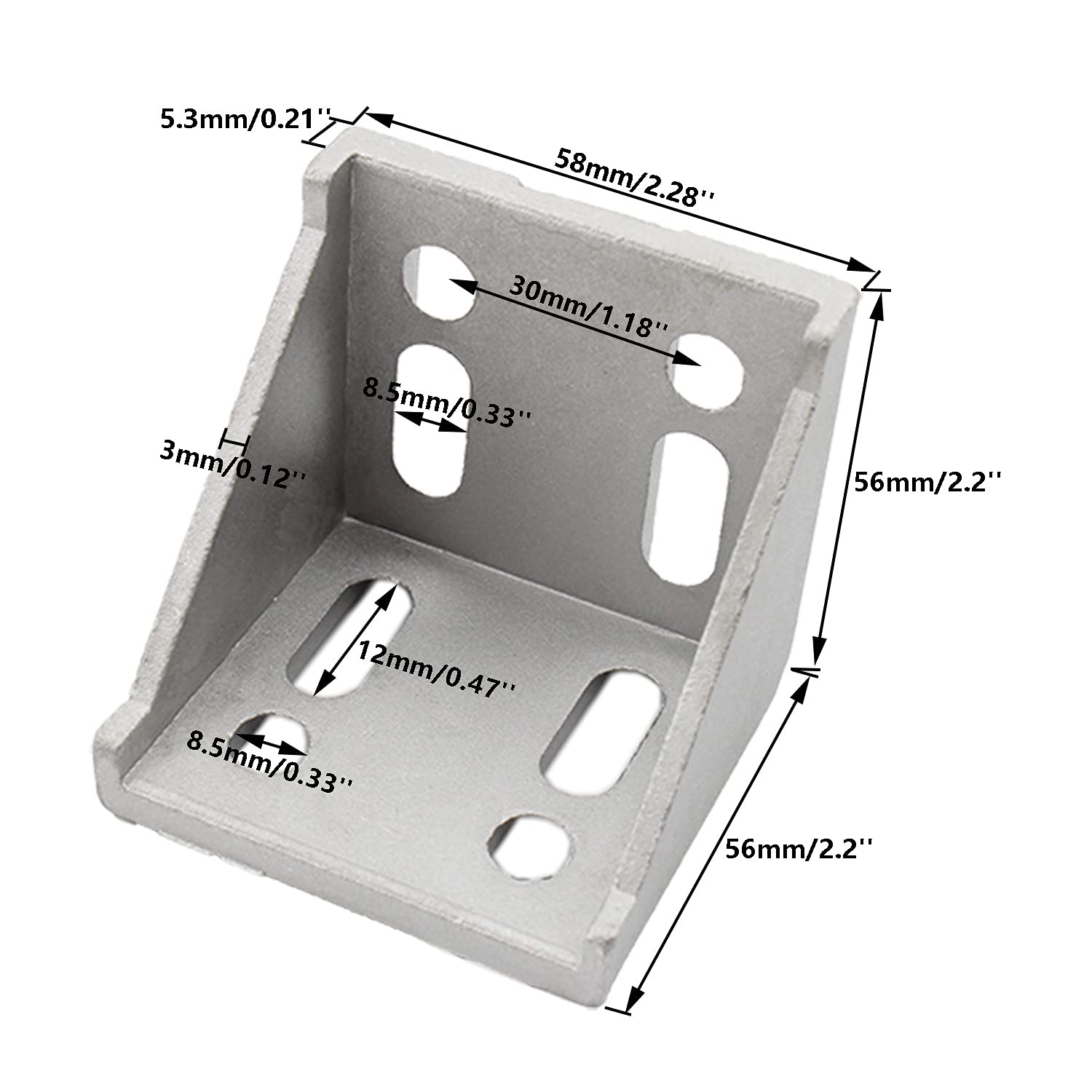 Amazon.co.jp: TTZEZE L字型直角アルミニウムプロファイルコーナー