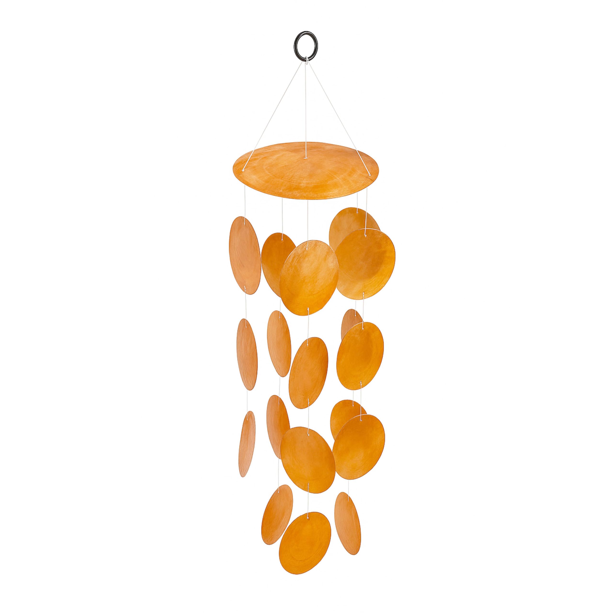 ART_CRAFT Perlmutt Girlande Capiz orange als hänge Deko für 