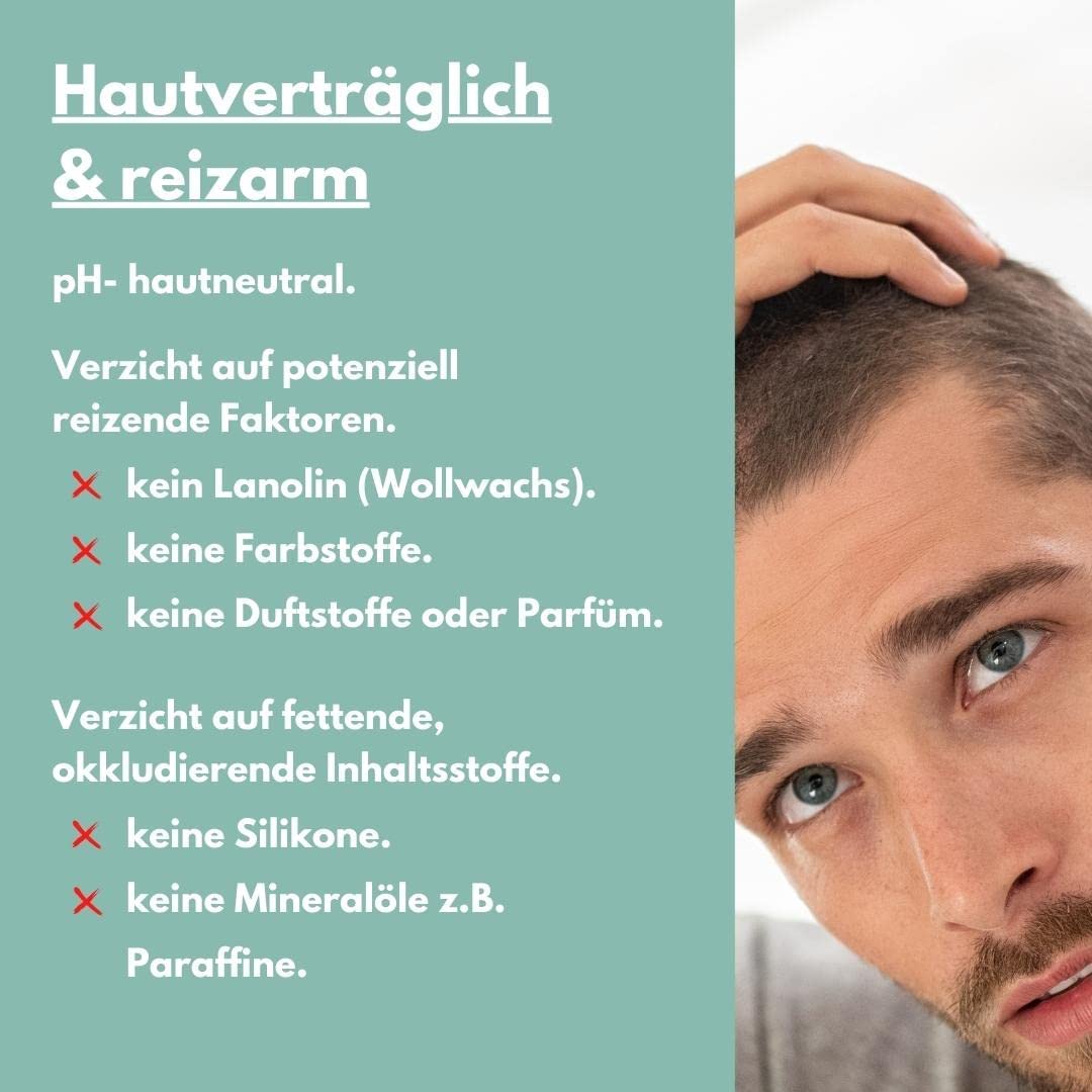 benevi NACHTKUR bei Juckreiz und Schuppen auf der trockenen Kopfhaut. Anwendung über Nacht und dann auswaschen mit geeignetem Shampoo erst am nächsten Morgen.