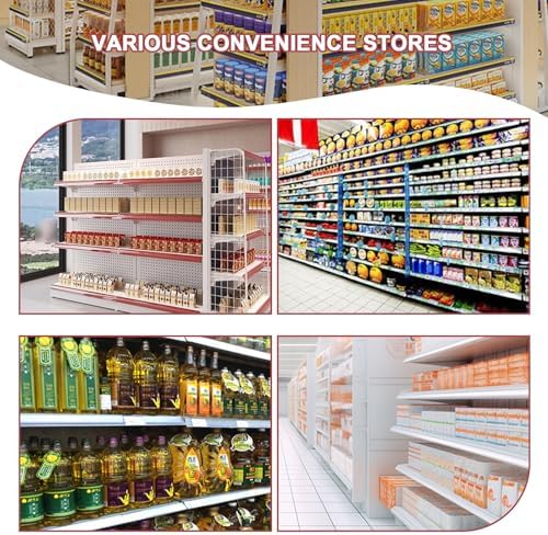 5-Tier Metal Supermarket Display Rack - Countertop Snack & Chocolate Shelf for Retail, Convenience Stores & Gas Stations, 73x43x195cm, Durable & Stylish Storage Solution