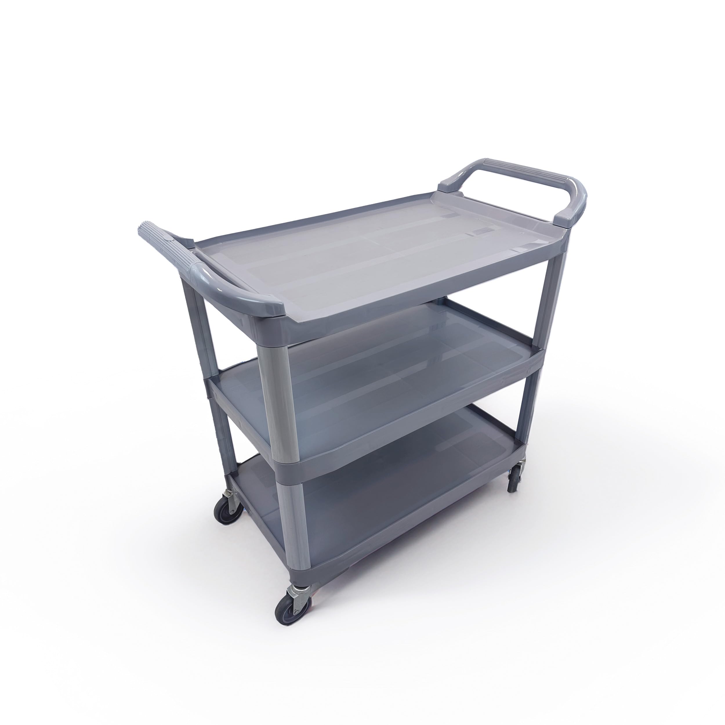 Carro hostelero Profesional con 3 bandejas y Ruedas de Acero y Polipropileno. Mediads 102x50x96 (L x F x A)