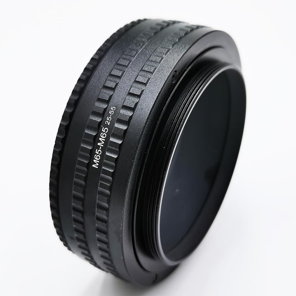 Adaptador de Anillo Helicoidal de Enfoque para Tubo de Extensión Macro de 25-55 mm (M65 A M65) para Lente de Cámara.