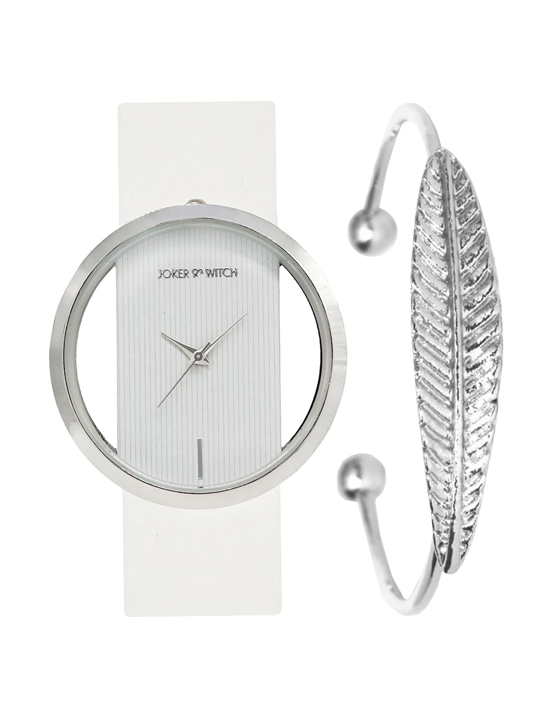 Joker & Witch Polyurethane Women Minimal White Dial Analogue Watch Bracelet Gift Set, White Band (B08LQDBWG8) Amazon Price History, Amazon Price Tracker