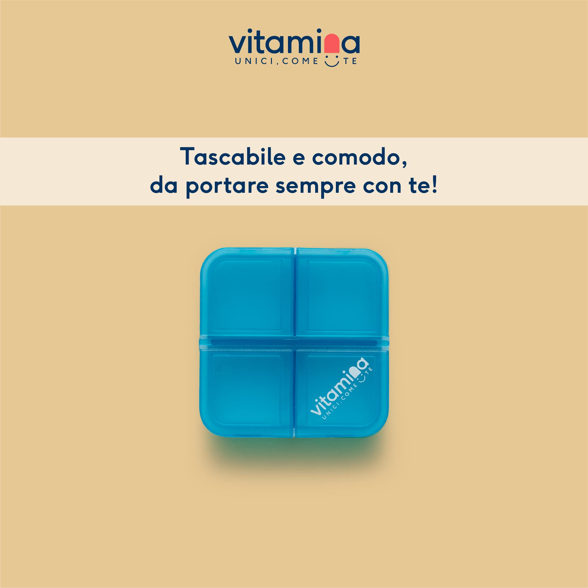 Capelli e Unghie | con Miglio e Biotina | + Vitamina B8 | Rinforza Capelli e Unghie | Portapillole Omaggio | 60 cpr da 850mg | NO Glutine e Lattosio | Made in Italy | Vitamina®