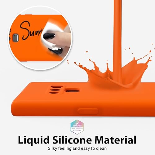 Miniatura 4 de oakxco Funda protectora mate para Samsung Galaxy Note 9 de silicona líquida, color sólido brillante fluorescente, bonita funda protectora delgada y