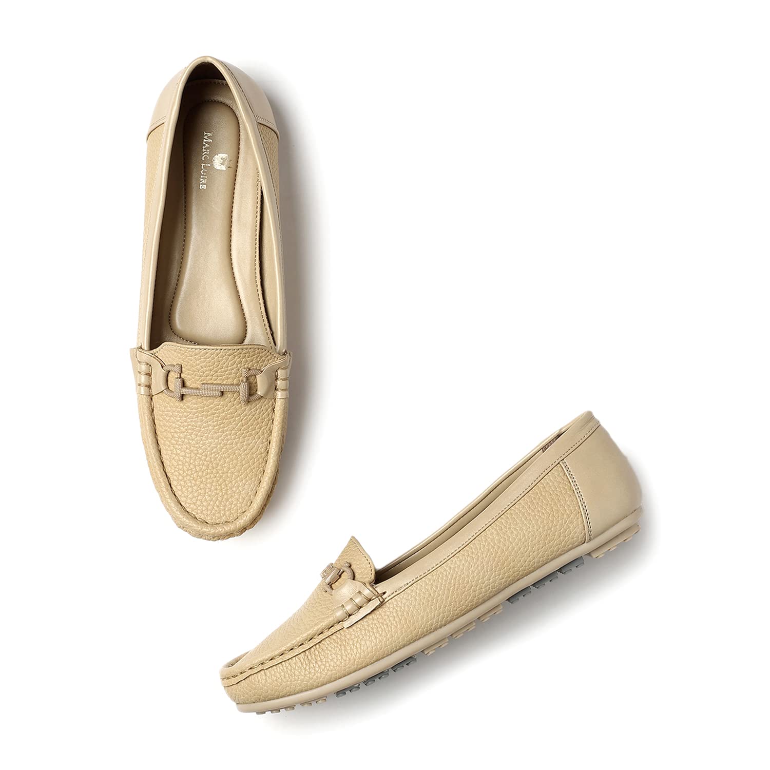 Marc Loire Women Soft Comfortable Anti Slip Flat Loafers for Casuals & Office Wear (Cream, Numeric_4) (B0C6GWSFCR) Amazon Price History, Amazon Price Tracker