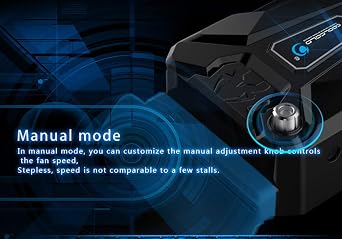 COOLCOLD K27 Laptop Cooler Portable USB Powered Vacuum Cooling Fan for 13-17 Inch Notebooks Ultra Quiet Air Extraction System with Non Slip Base Black Dual Turbo Fans
