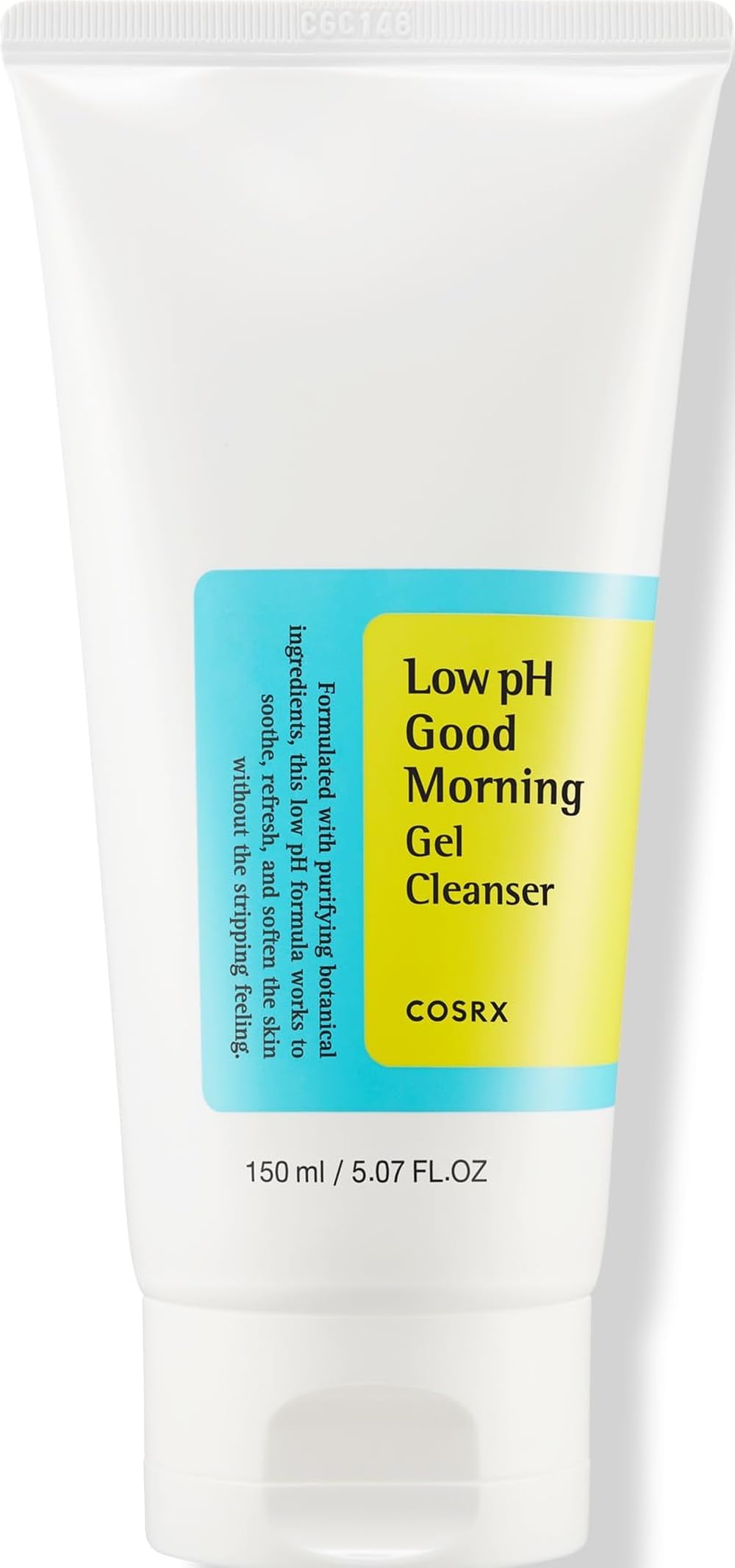 COSRX Low pH Good Morning Gel Cleanser, 5.07 fl.oz / 150ml | Mild Face Cleanser | Korean Skin Care for Acne Prone Skin, PH Balancing, Anti Acne, Breakouts Treatment