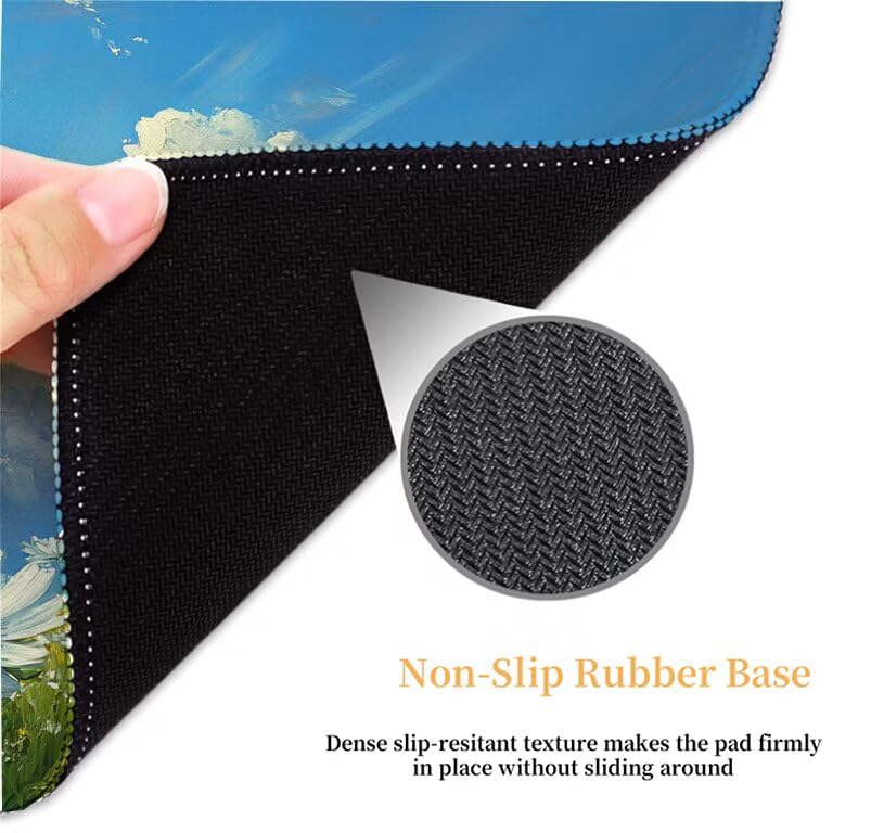 Tapis de souris grand format pour éviter les glissements sur PC