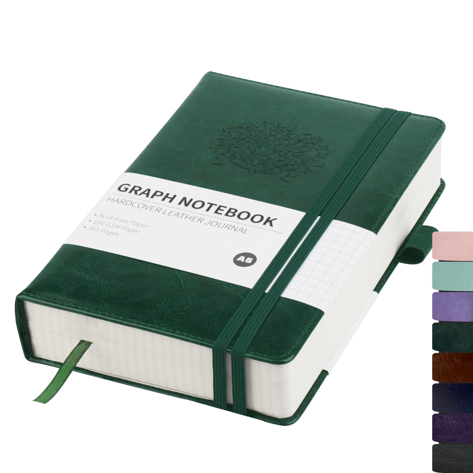 Amazon.com : Rinrda Graph Paper Journal Notebook A5 Notebook Grid ...