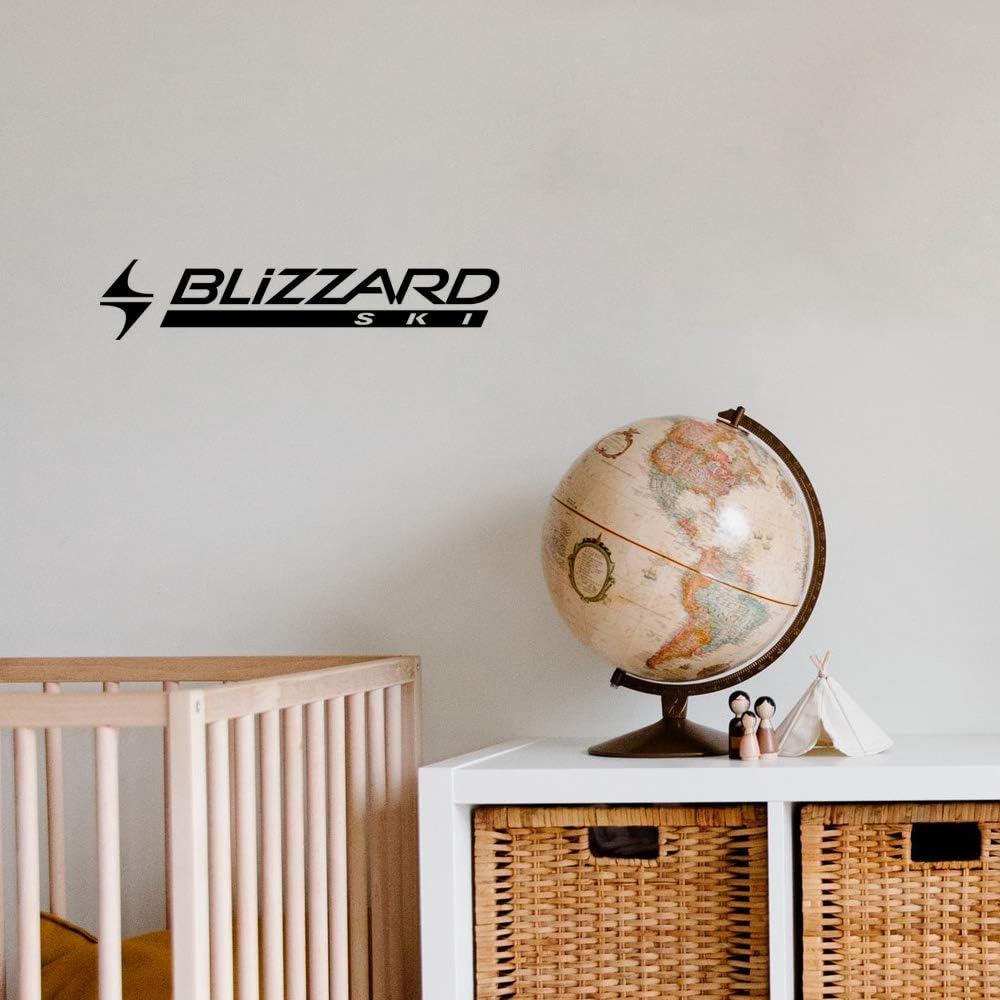 Wall Decals 29CM Wall Stickers Black Color - (Blizzard Ski Logo Logo)