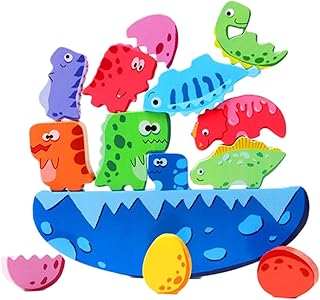 Blocos de construção de dinossauros,Blocos de construção de animais de Montessori - Blocos de construção de animais coloridos para presente de feriado, empilhador educacional portátil para Puchen