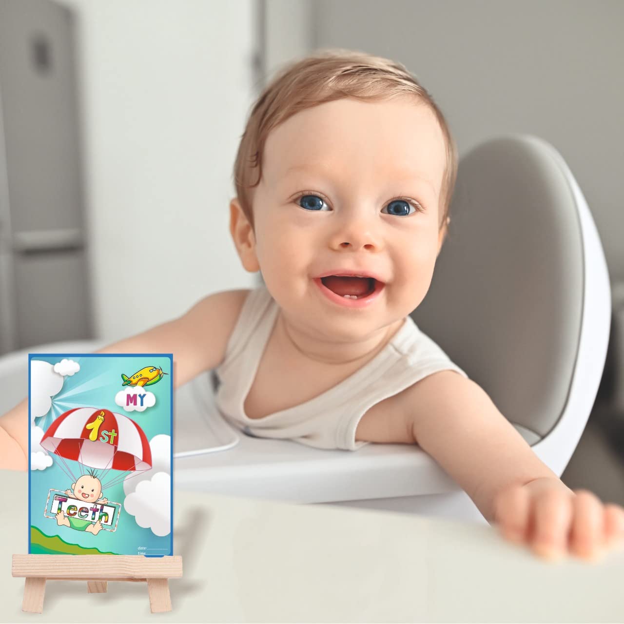 VantageKart Newborn Baby Monthly Milestone Cards Set of 16 | A5 Photo Props & Memory Cards | Baby Shower for Mom, Dad & Parents-to-Be | Monthly Age Milestones Gift 4