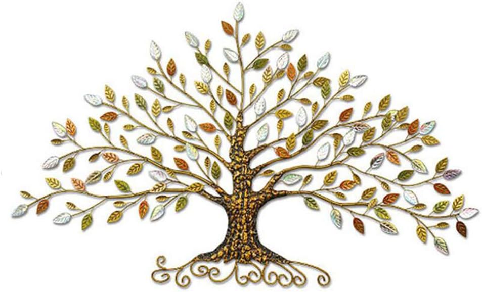 BlayaAddTree of Life, Metal Wall Art, Creative Home Living Room Entrance Wall Sculpture