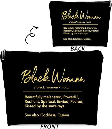 Miniatura 2 de Black Girl Stuff Revolt - Bolsa de maquillaje afroamericana para bolso, bolsa de maquillaje para niña negra, regalos para mujeres negras, bolsa de