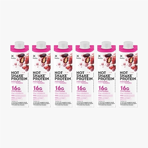 Bebida Proteica NotCo NotShake Protein Morango Tamara 6x250ml, 16g de Proteína, Ingredient...