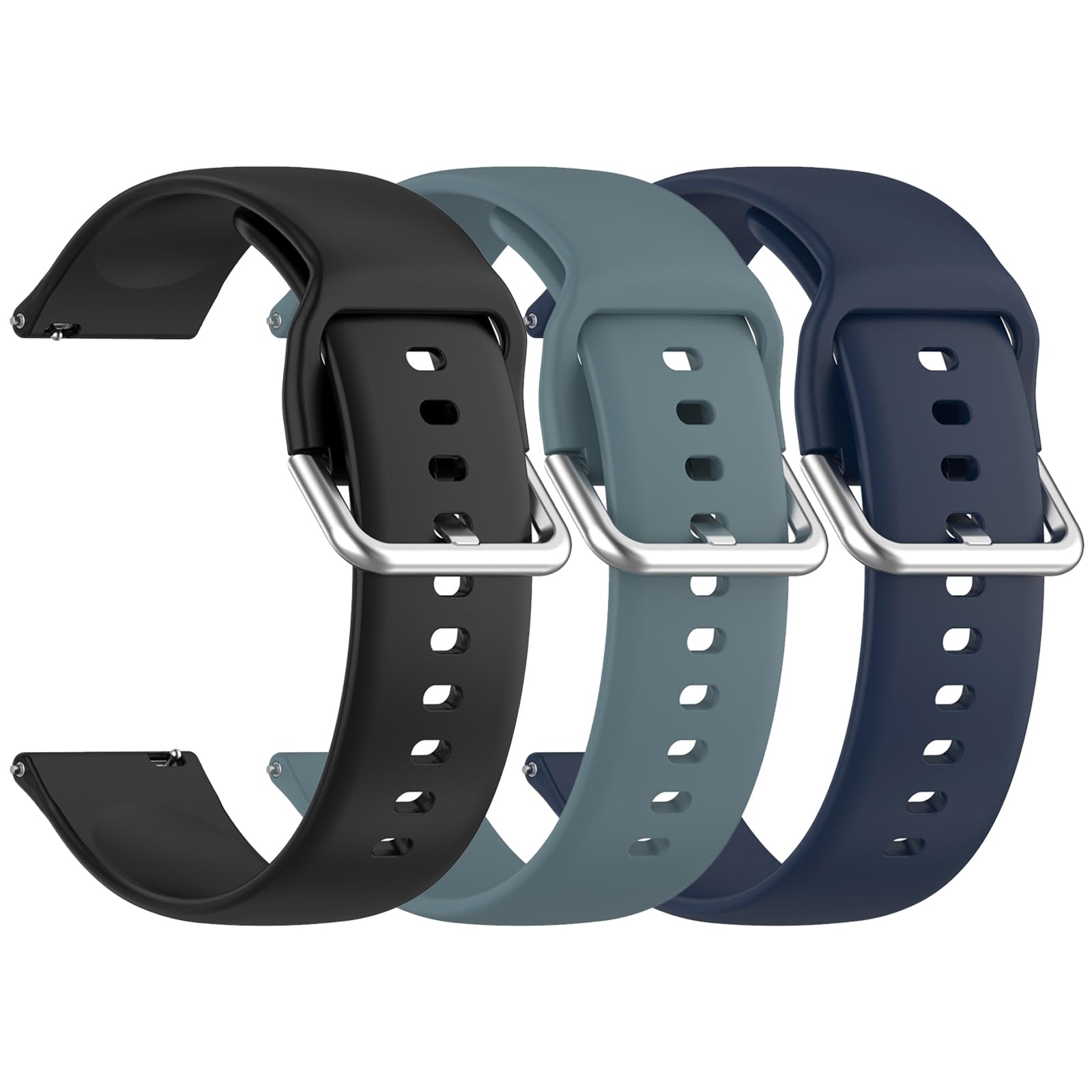 Wrist Strap Intended for KEEPONFIT IDW21/KEEPONFIT ID Sport01 Smart Watch Bands, Replacement Watch Band Intended for KEEPONFIT IDW21/KEEPONFIT ID Sport01 Smart Watch Soft Silicone Wristband (3 Pack A)