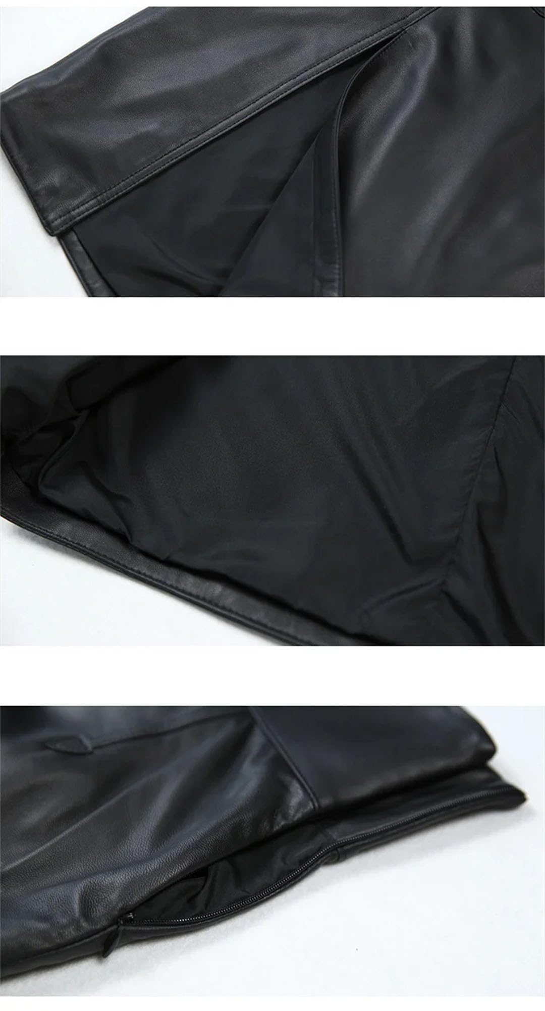 Damskie długie spódnice z prawdziwej skóry z wysokim stanem Lady Split Sexy Wrap Pencil Maxi Spódnica