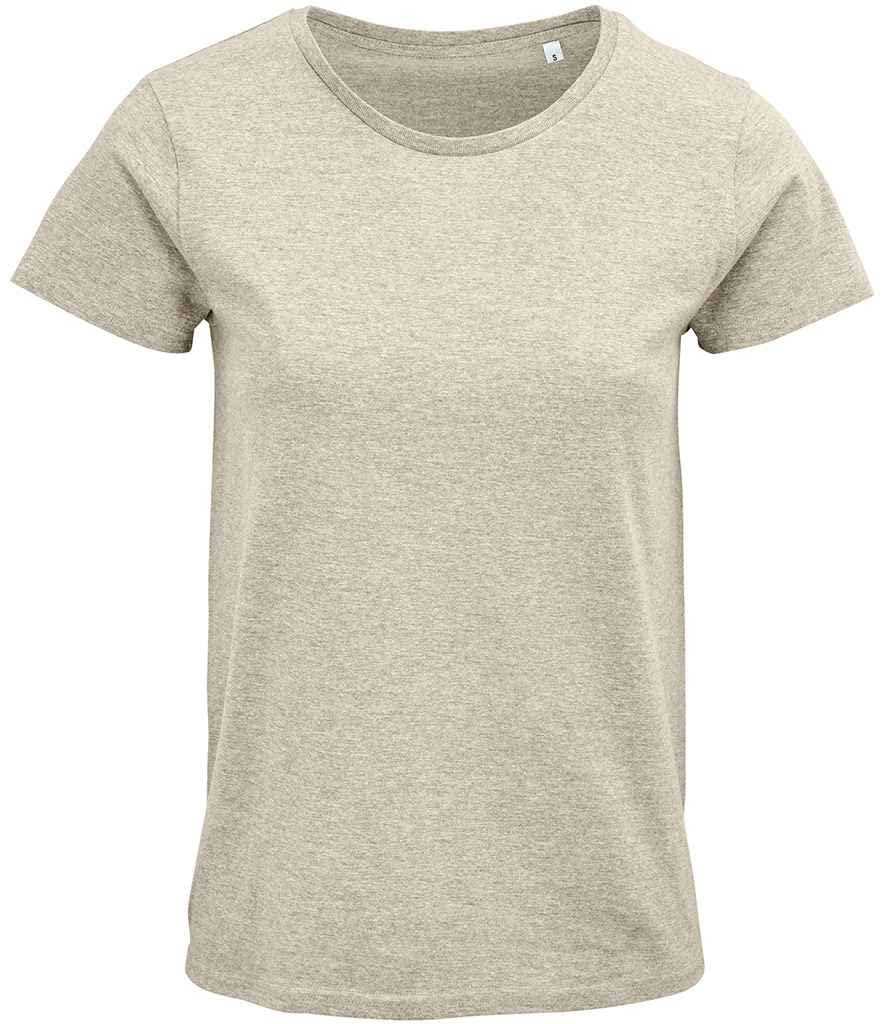 COOZO Ladies Crusader Organic T-Shirt - Heather Beige - L