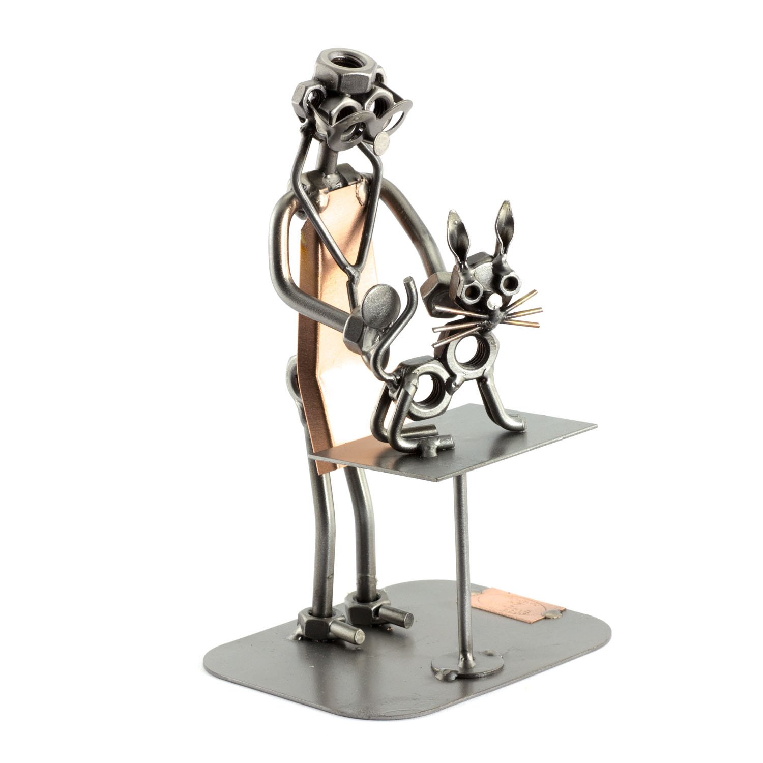 Steelman24 I Nuts and bolts sculpture Vet I Handmade ornaments I Made in Germany I I Metal figurine
