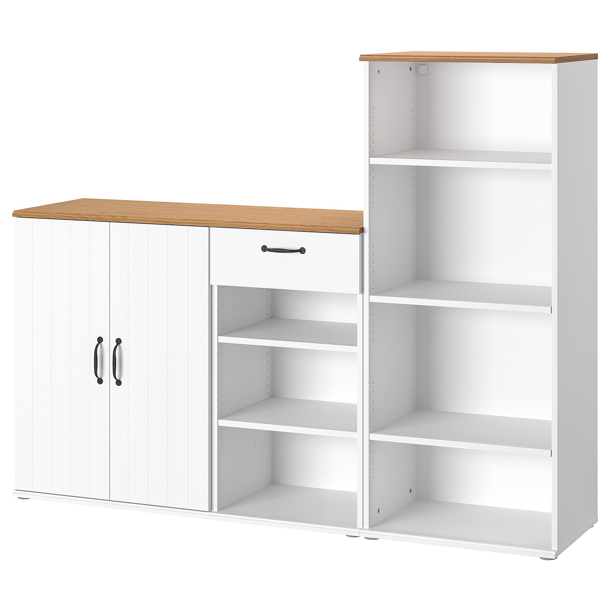 ProTuning SKRUVBY Combinación de almacenamiento, blanco, 180 x 140 cm