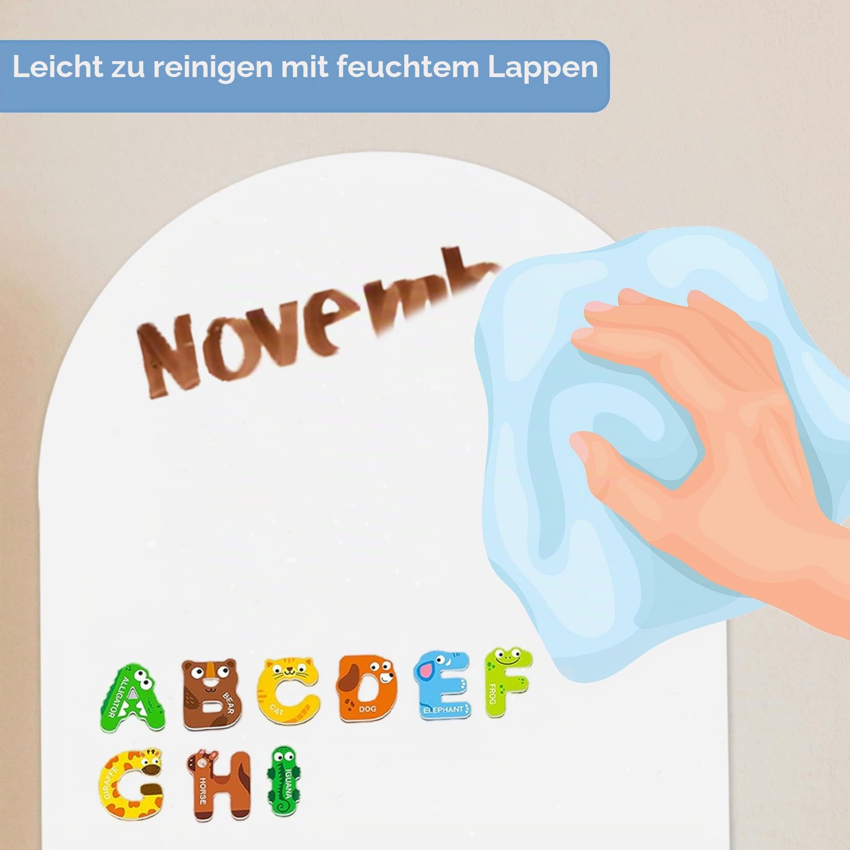 Magnetisches Whiteboard-Kontaktpapier für die Wand, abziehen und aufkleben, selbstklebende Whiteboard-Rolle für Zuhause, Schule, Weiß, 80100WH